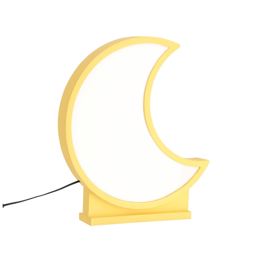 LED stalinė lempa MOON LED/12W/230V geltona