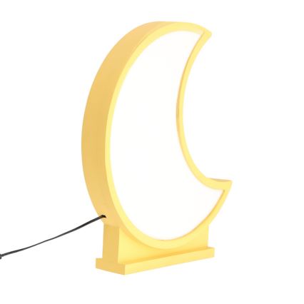 LED stalinė lempa MOON LED/12W/230V geltona