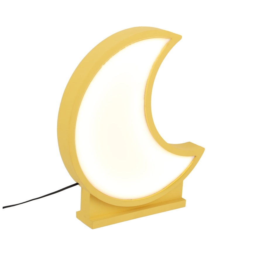 LED stalinė lempa MOON LED/12W/230V geltona