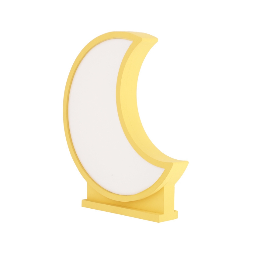 LED stalinė lempa MOON LED/12W/230V geltona