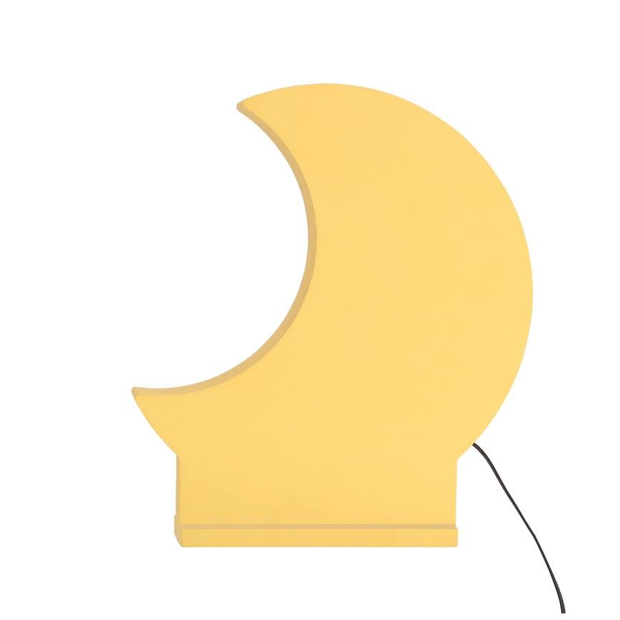 LED stalinė lempa MOON LED/12W/230V geltona