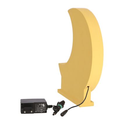 LED stalinė lempa MOON LED/12W/230V geltona