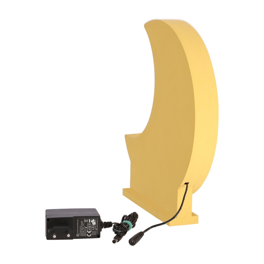 LED stalinė lempa MOON LED/12W/230V geltona