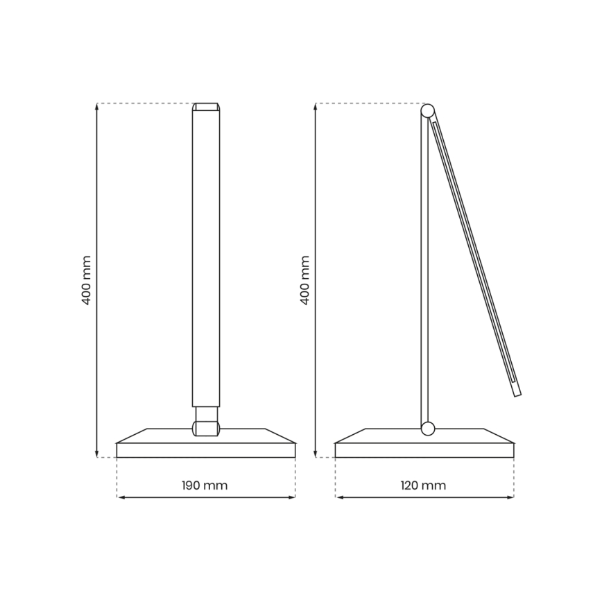LED Stalinė lempa su belaidžiu įkrovimu VARIO LED/5W/230V 3000-6000K balta