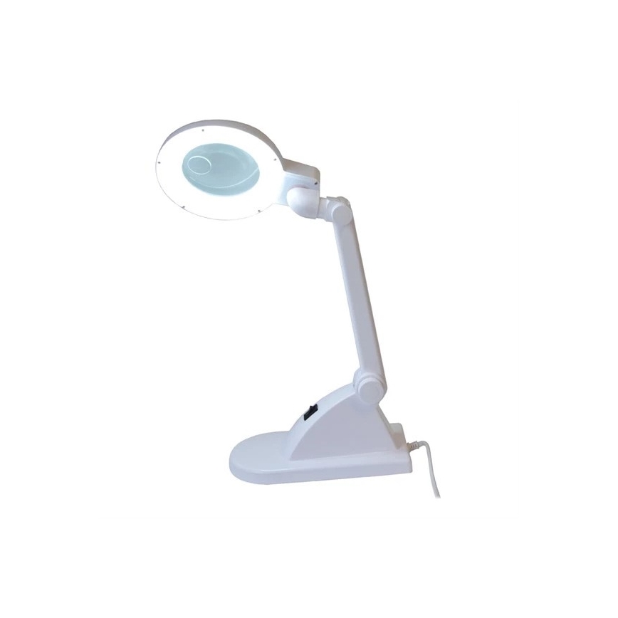 LED Stalinė lempa su lupa LED/6W/230V balta