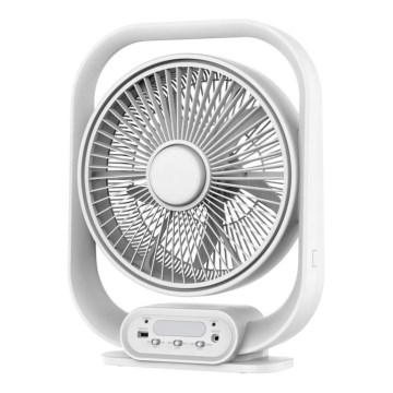 LED stalinė lempa su ventiliatoriumi LED/2W/230V balta