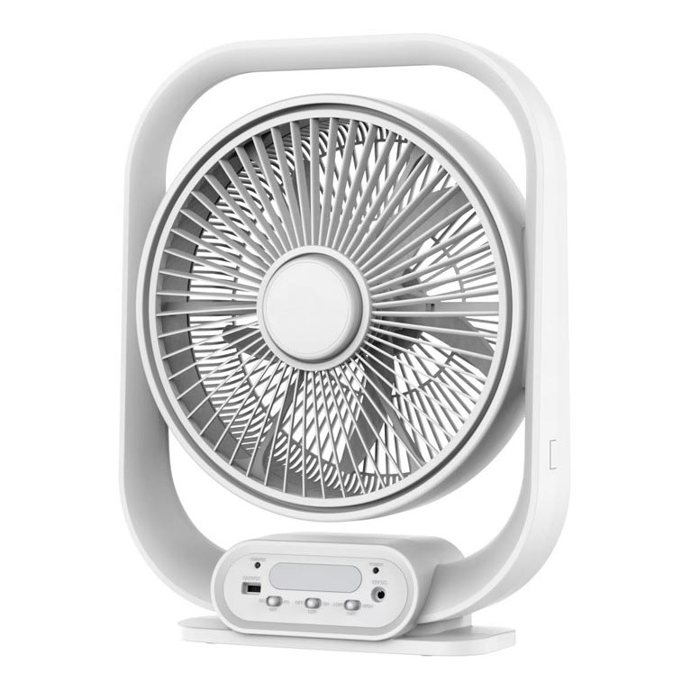 LED stalinė lempa su ventiliatoriumi LED/2W/230V balta
