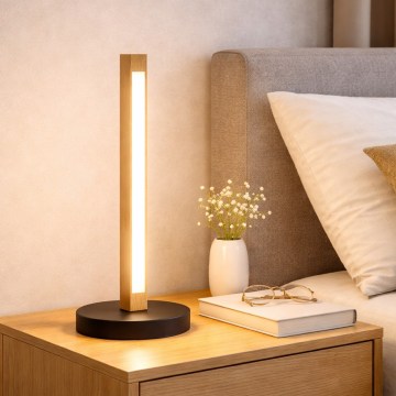 LED stalinė lempa VERDE LED/10W/230V 3000K ąžuolas/juoda