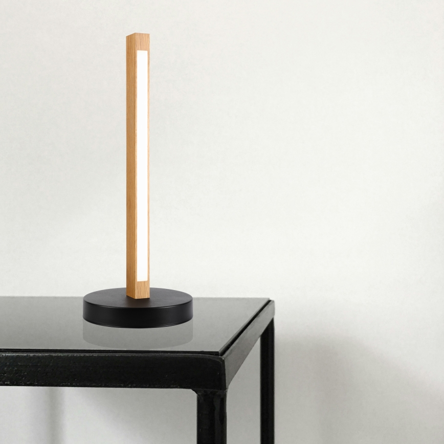 LED stalinė lempa VERDE LED/10W/230V 3000K ąžuolas/juoda