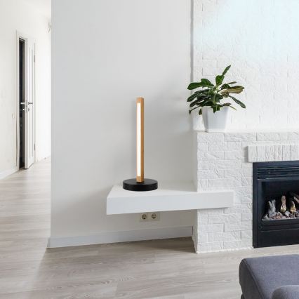 LED stalinė lempa VERDE LED/10W/230V 3000K ąžuolas/juoda