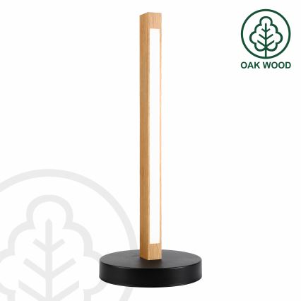 LED stalinė lempa VERDE LED/10W/230V 3000K ąžuolas/juoda