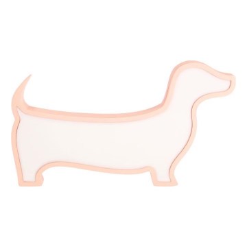 LED stalinė lemputė vaikams DOG LED/12W/230V rožinė