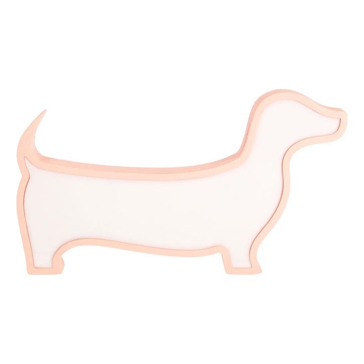 LED stalinė lemputė vaikams DOG LED/12W/230V rožinė