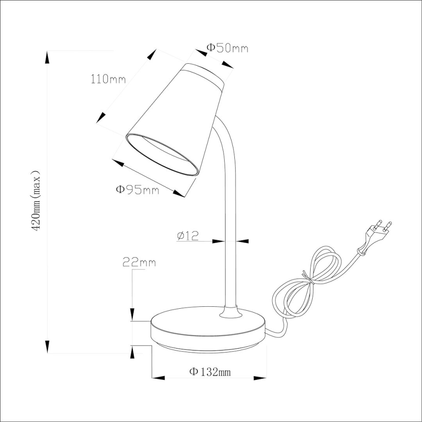 LED stalinis šviestuvas CHICO LED/4,5W/230V balta
