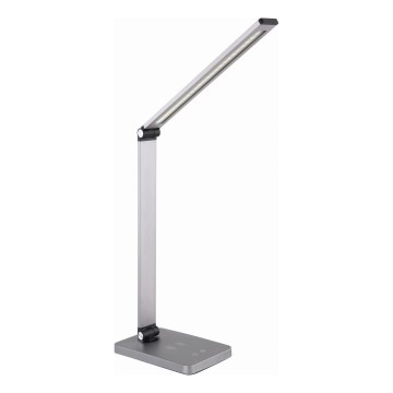LED Stalinis šviestuvas su belaidžiu pakrovėju LED/10W/230V 3000/4000/4500/5000/6000K matinis chromas