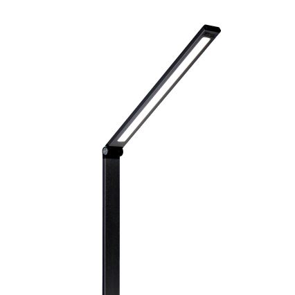 LED Stalinis šviestuvas su belaidžiu pakrovėju LED/10W/230V 3000/4000/4500/5000/6000K juoda