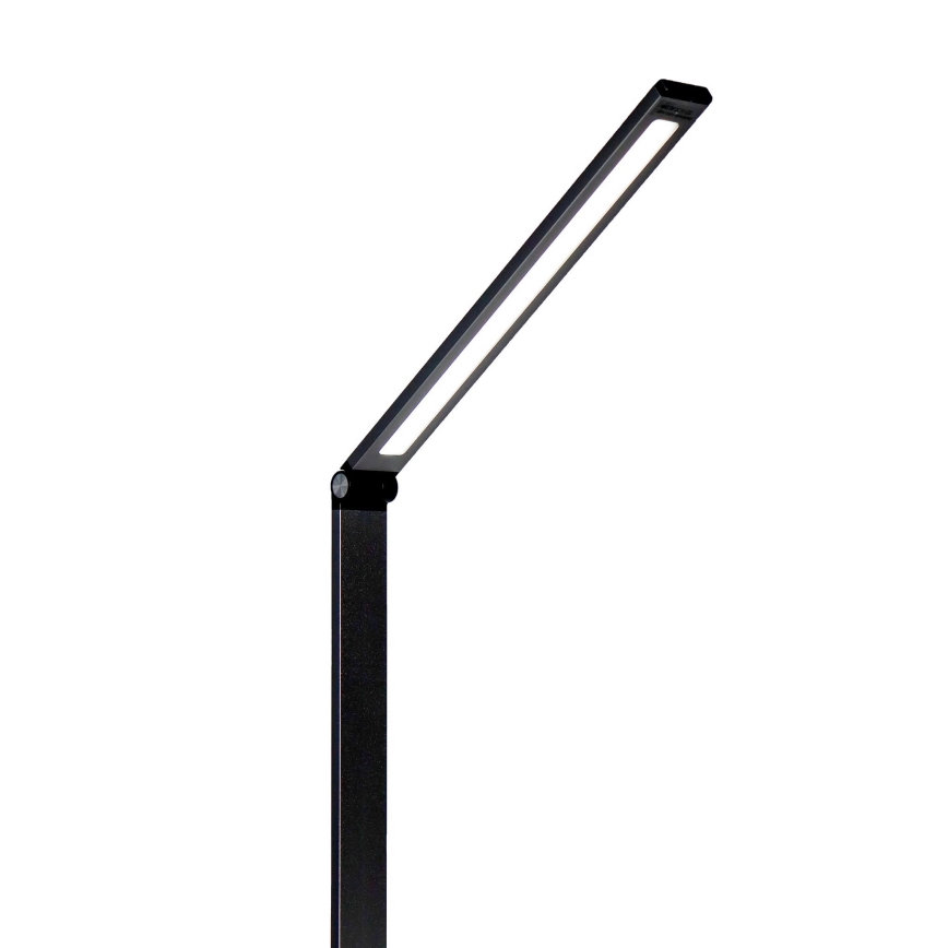 LED Stalinis šviestuvas su belaidžiu pakrovėju LED/10W/230V 3000/4000/4500/5000/6000K juoda