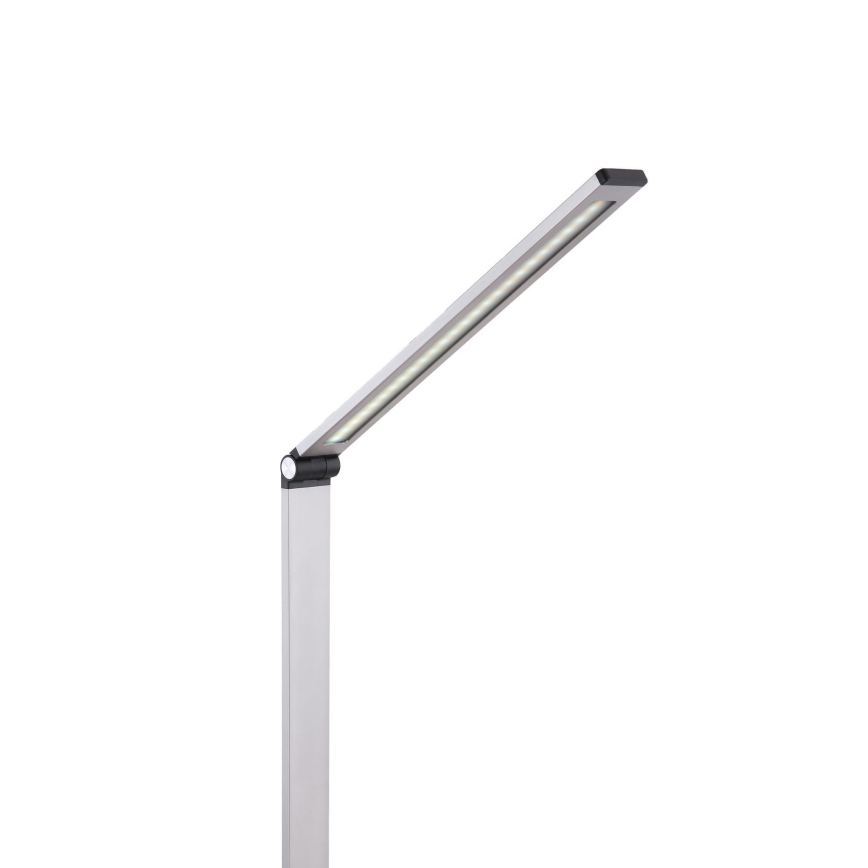 LED Stalinis šviestuvas su belaidžiu pakrovėju LED/10W/230V 3000/4000/4500/5000/6000K matinis chromas