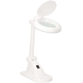 LED stalinis šviestuvas su didinamąja lupa LED/6W/230V balta