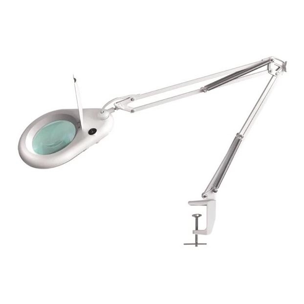 LED stalo šviestuvas su lupa LED/9W/230V balta/blizgus chromas