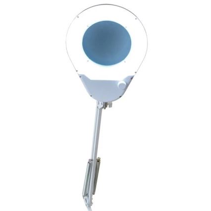 LED stalo šviestuvas su lupa LED/9W/230V balta/blizgus chromas