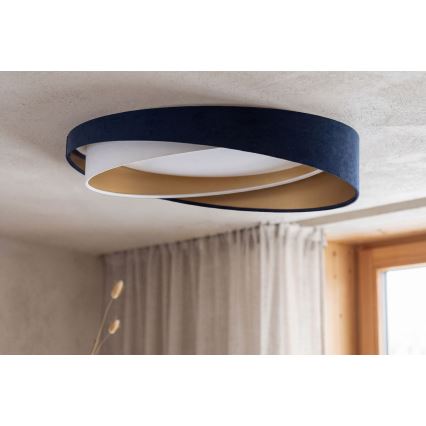 Reguliuojamas LED lubinis šviestuvas SMART GALAXY MODERN LED/24W/230V 3000-6500K skersmuo 55 cm mėlyna/balta/auksinė + nuotolinio valdymo pultas