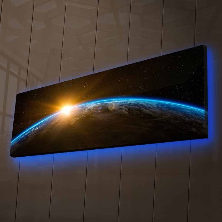 LED Šviečiantis dekoratyvinis paveikslas LED/1x9V 6LR61