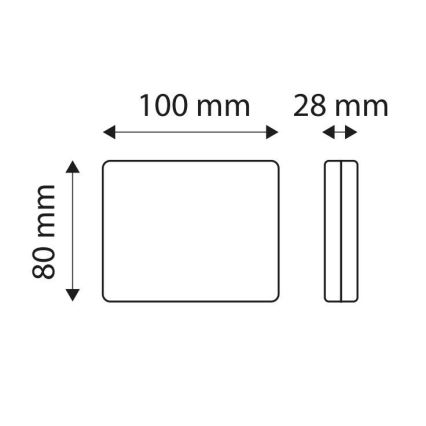 LED šviesos atšvaitas SINGLE LED/1W/12V IP67 sidabras