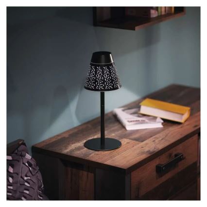 LED šviesos reguliavimas įkraunamas lauko Stalinis šviestuvas LED/4,2W/5V 2200mAh IP44