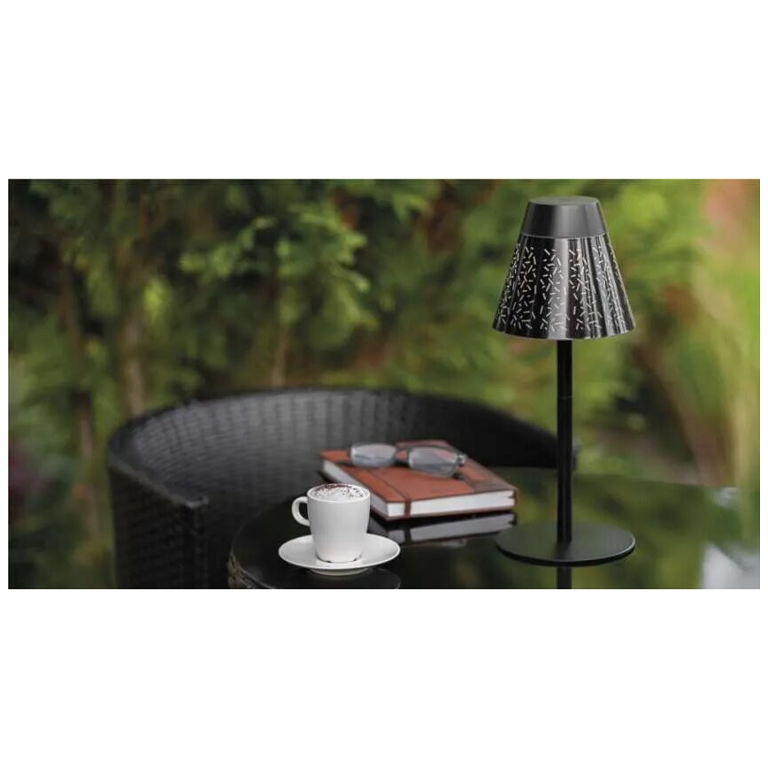LED šviesos reguliavimas įkraunamas lauko Stalinis šviestuvas LED/4,2W/5V 2200mAh IP44