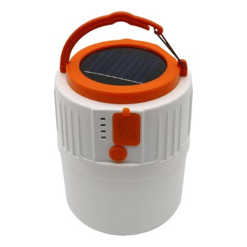 LED šviesos reguliavimas įkraunamas saulės šviestuvas su maitinimo bloko funkcija K1 LED/3W/3,7V 7000K IPX4 3200 mAh balta
