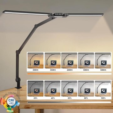 LED šviesos reguliavimas jutiklinė lankstus Stalinis šviestuvas POINTIQ LED/24W/230V 3000-6500K CRI 92 juoda