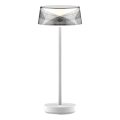 LED šviesos reguliavimas jutiklinė lauko Stalinis šviestuvas CASABLANCA LED/3,4W/5V USB 3600 mAh IP44 balta