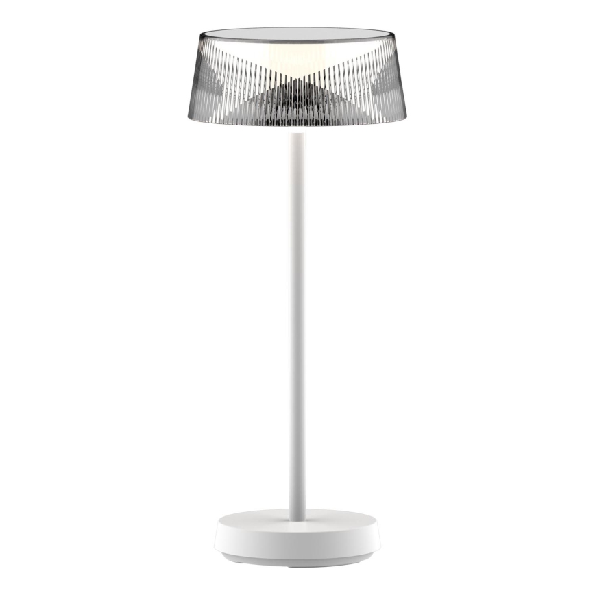 LED šviesos reguliavimas jutiklinė lauko Stalinis šviestuvas CASABLANCA LED/3,4W/5V USB 3600 mAh IP44 balta