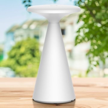 LED šviesos reguliavimas jutiklinė lauko Stalinis šviestuvas PAROS LED/1,8W/5V USB 1800 mAh IP44 balta