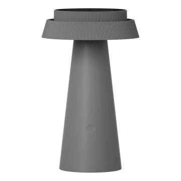LED šviesos reguliavimas jutiklinė saulės lempa MARAKESZ LED/3,7V USB 3600 mAh 1800/2700/3000K IP54 pilka