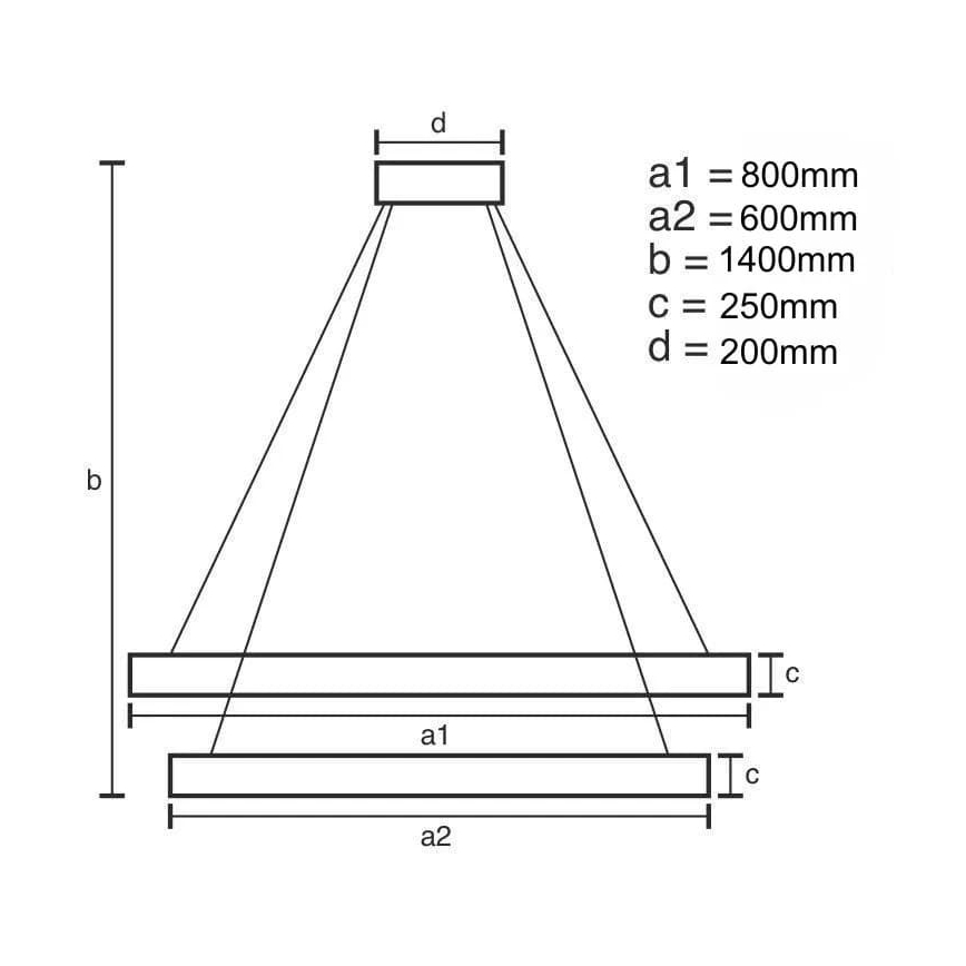 LED šviesos reguliavimas krištolas Sietynas ant stygos LED/190W/230V 3000-6500K + nuotolinio valdymo pultas