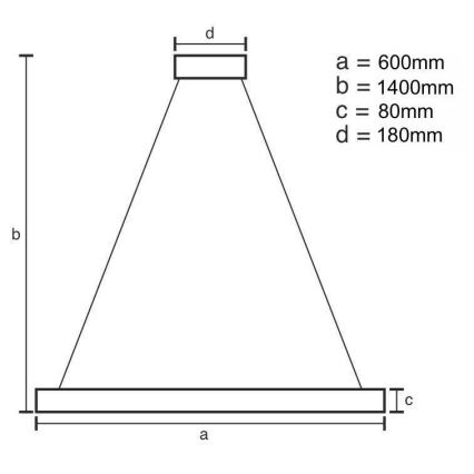 LED šviesos reguliavimas krištolas Sietynas ant stygos LED/40W/230V 3000-6500K + nuotolinio valdymo pultas