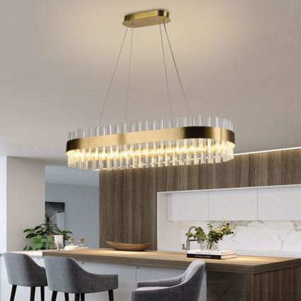LED šviesos reguliavimas krištolas Sietynas ant stygos LED/45W/230V 3000-6500K + nuotolinio valdymo pultas
