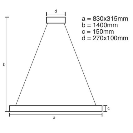 LED šviesos reguliavimas krištolas Sietynas ant stygos LED/45W/230V 3000-6500K + nuotolinio valdymo pultas