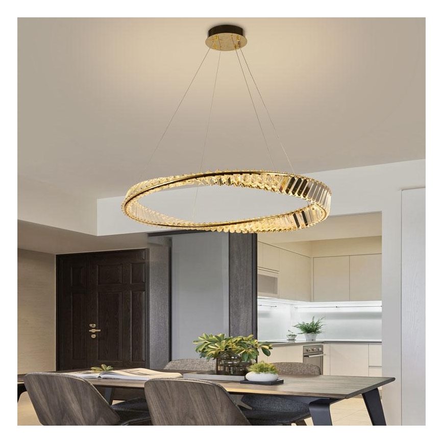 LED šviesos reguliavimas krištolas Sietynas ant stygos LED/50W/230V 3000-6500K + nuotolinio valdymo pultas
