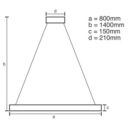 LED šviesos reguliavimas krištolas Sietynas ant stygos LED/55W/230V 3000-6500K + nuotolinio valdymo pultas