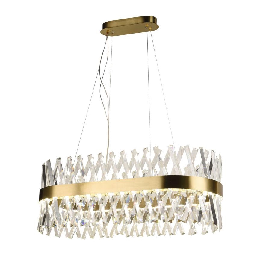 LED šviesos reguliavimas krištolas Sietynas ant stygos LED/90W/230V 3000-6500K + nuotolinio valdymo pultas