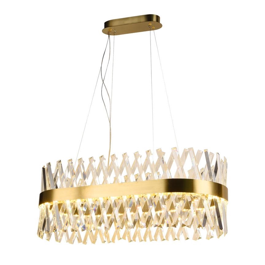LED šviesos reguliavimas krištolas Sietynas ant stygos LED/90W/230V 3000-6500K + nuotolinio valdymo pultas