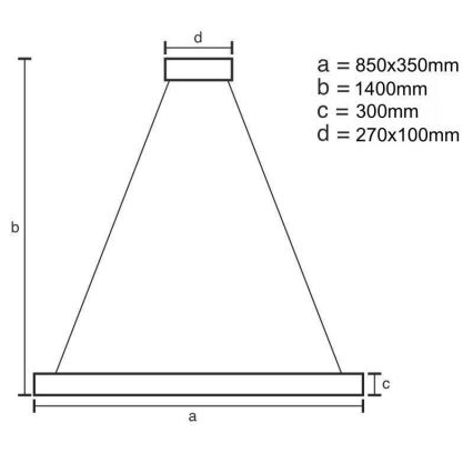 LED šviesos reguliavimas krištolas Sietynas ant stygos LED/90W/230V 3000-6500K + nuotolinio valdymo pultas