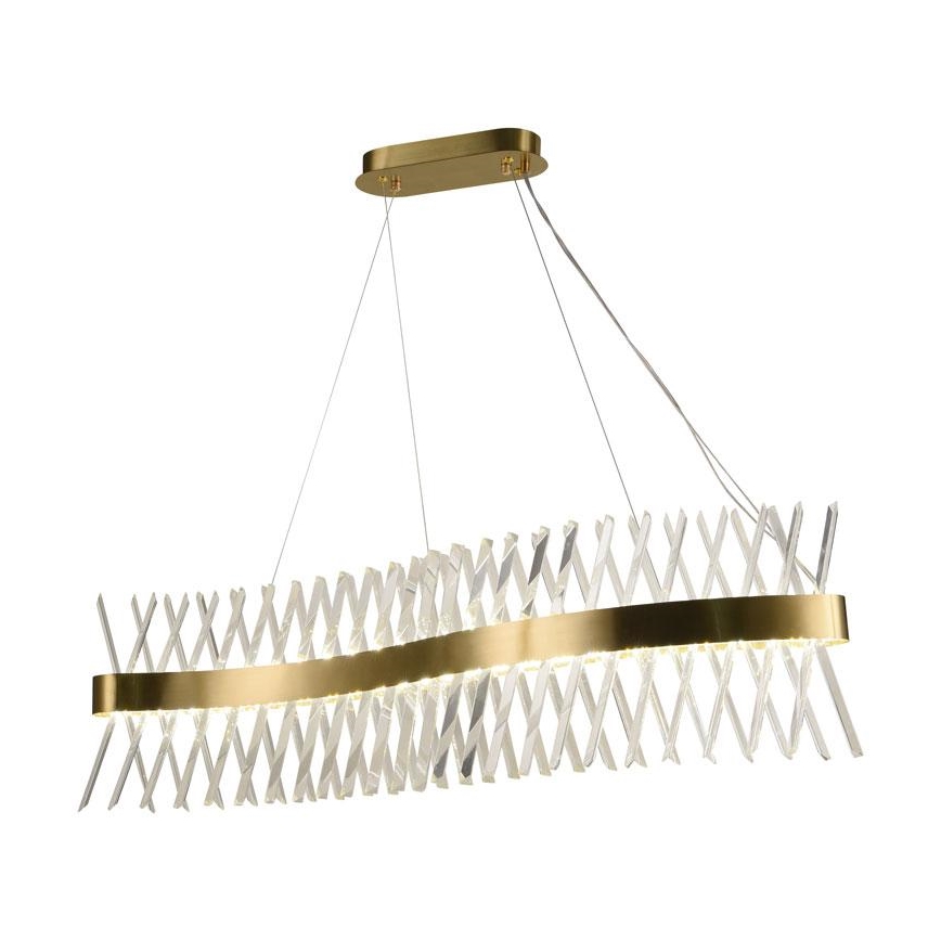 LED šviesos reguliavimas krištolas Sietynas ant stygos LED/95W/230V 3000-6500K + nuotolinio valdymo pultas