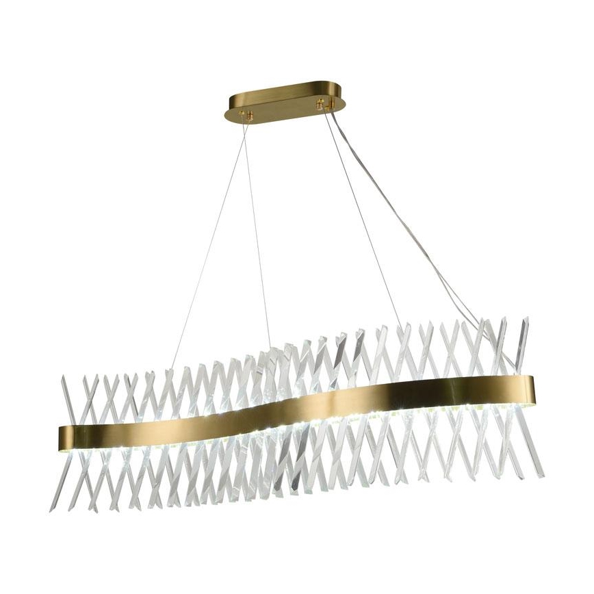 LED šviesos reguliavimas krištolas Sietynas ant stygos LED/95W/230V 3000-6500K + nuotolinio valdymo pultas