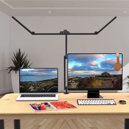 LED šviesos reguliavimas jutiklinė lankstus Stalinis šviestuvas POINTIQ LED/36W/230V 3000-6500K CRI 92 juoda