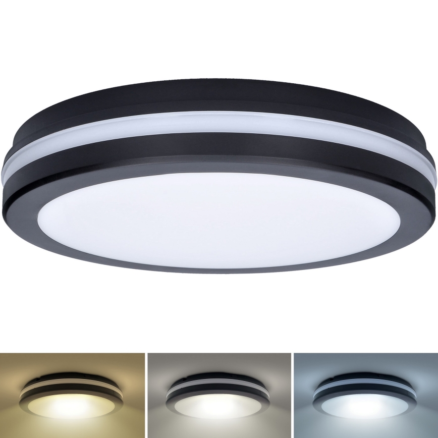 LED šviesos reguliavimas lauko Lubinis šviestuvas LED/36W/40W/44W/230V 3000/4000/6500K IP65 juoda