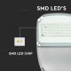LED šviesos reguliavimas saulės gatvės lempa SAMSUNG CHIP LED/50W/6,4V 6000K IP65 + nuotolinio valdymo pultas